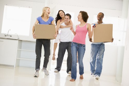 House removals team planning a move in Notting Hill