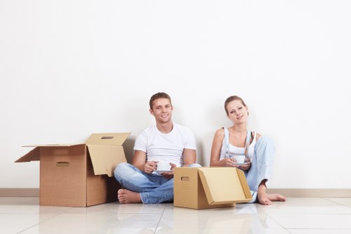 Careful packing and labelling for a commercial relocation