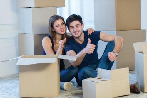 Preparing office equipment and furniture for relocation in Notting Hill